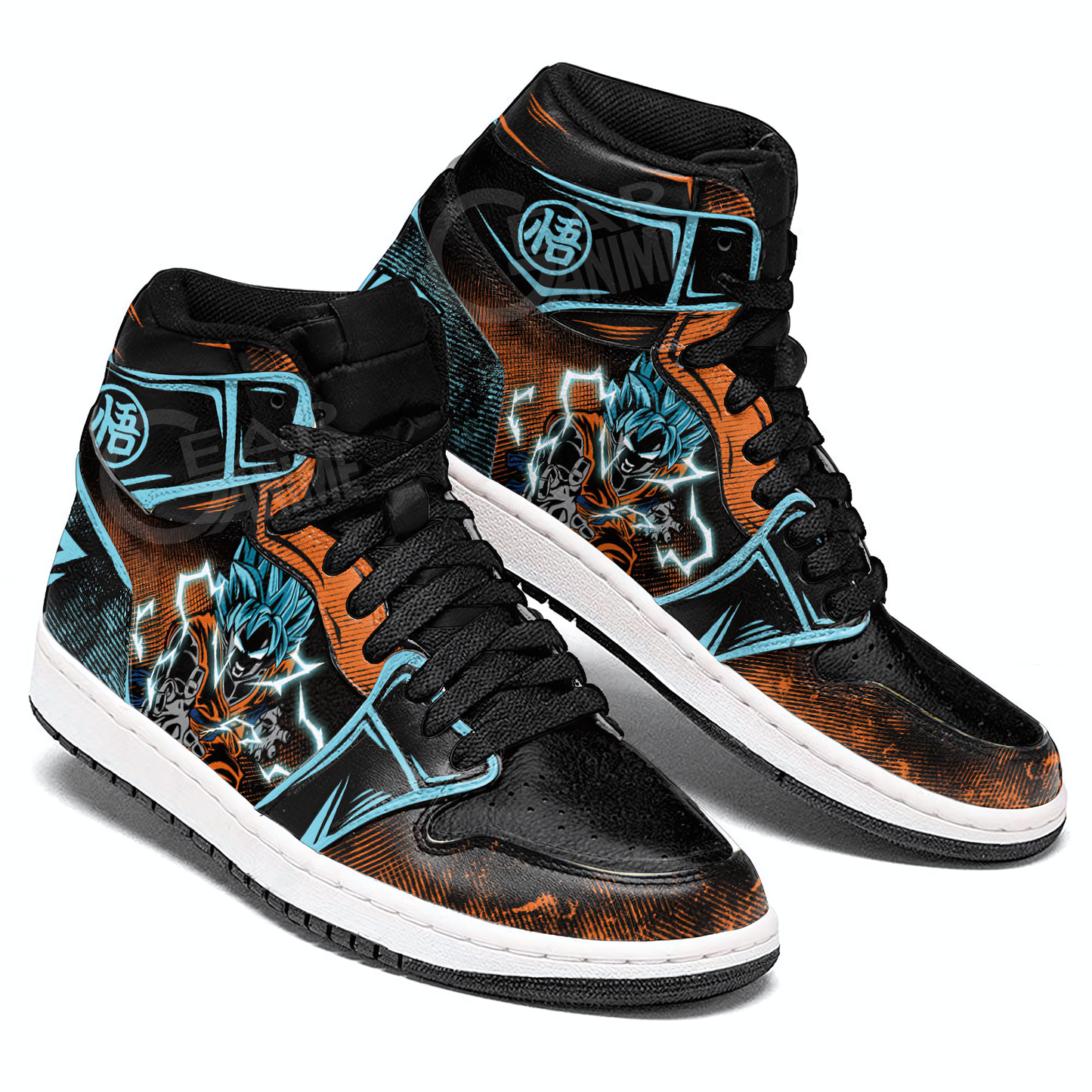 Dragon Ball Goku SSB Air Jordan 1 High Sneakers