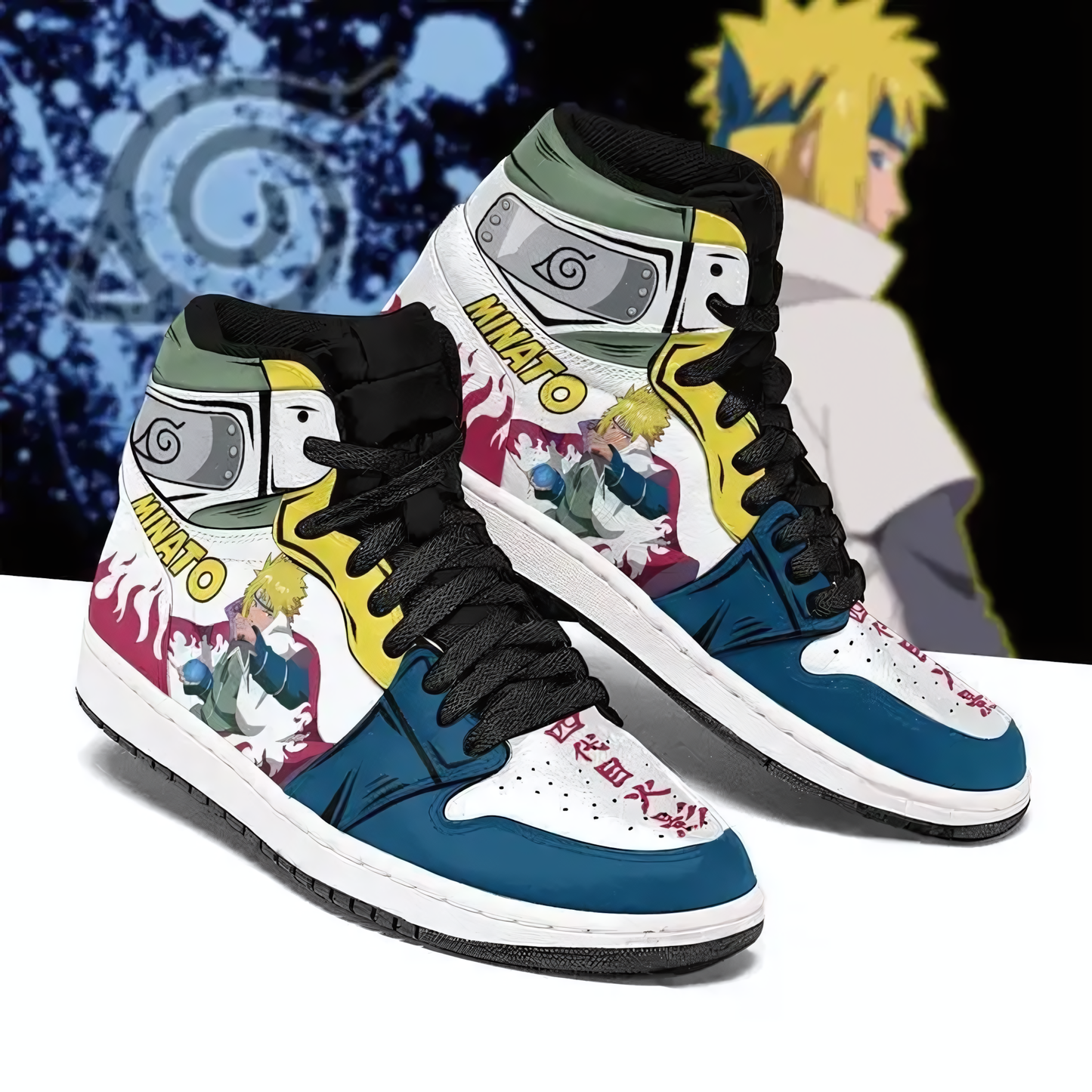 Naruto Shippuden Minato Namikaze Air Jordan 1 High Sneakers