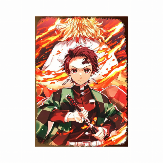 Demon Slayer Tanjiro Kamado Metal Poster