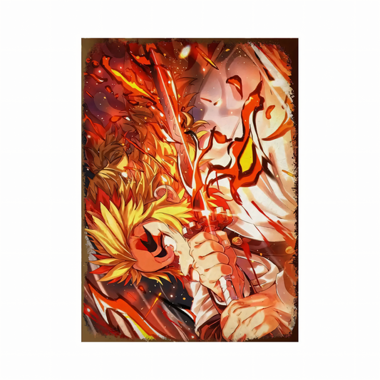 Demon Slayer Rengoku Metal Poster