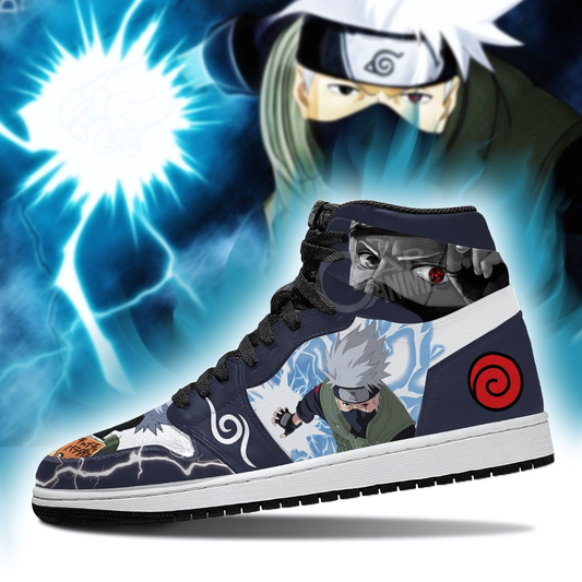 Naruto Shippuden Kakashi Hatake Air Jordan 1 High Sneakers