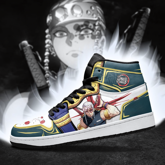 Demon Slayer Uzui Tengen Air Jordan 1 High Sneakers