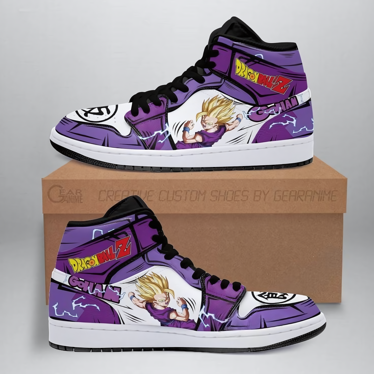 Dragon Ball Gohan SS2 Air Jordan 1 High Sneakers