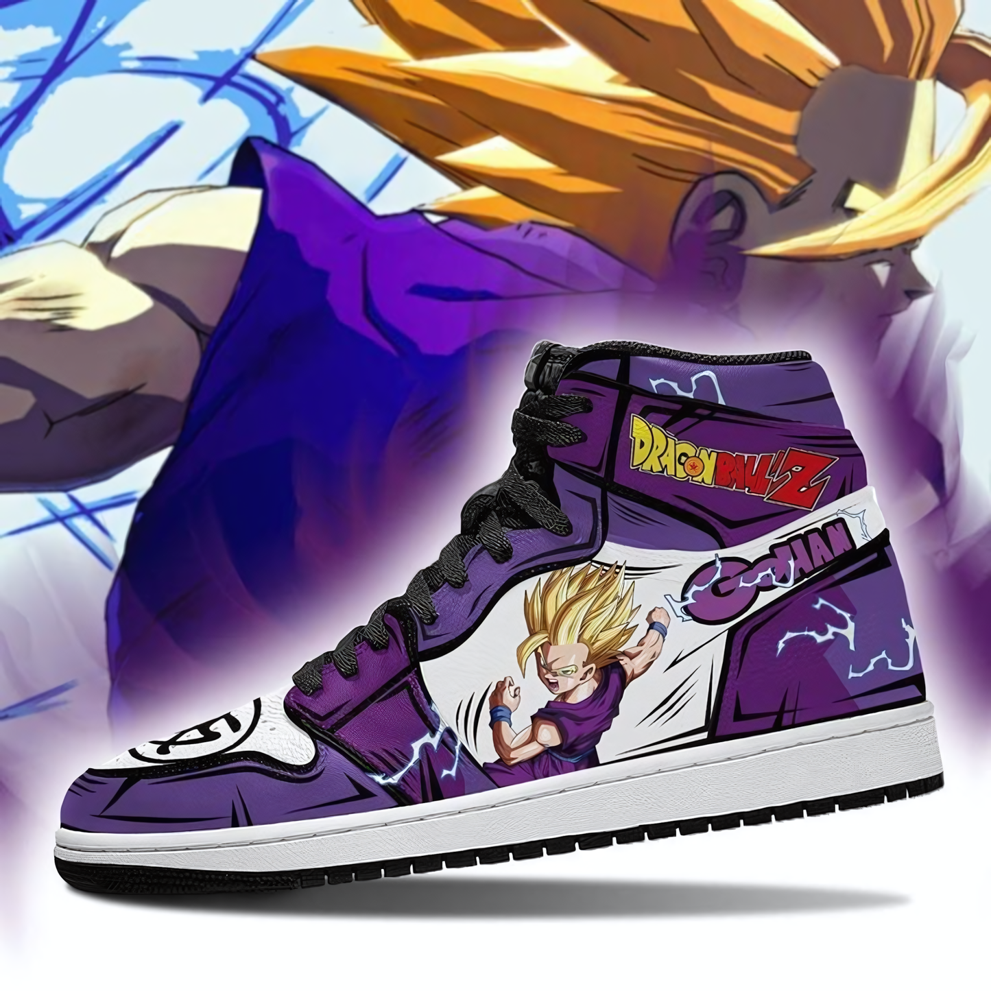 Dragon Ball Gohan SS2 Air Jordan 1 High Sneakers