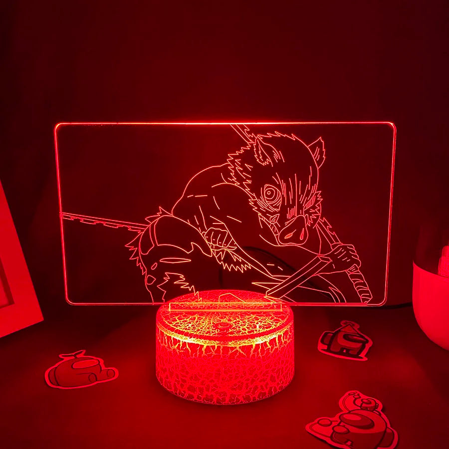 Demon Slayer Inosuke 3D Night Light