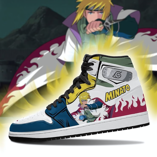 Naruto Shippuden Minato Namikaze Air Jordan 1 High Sneakers