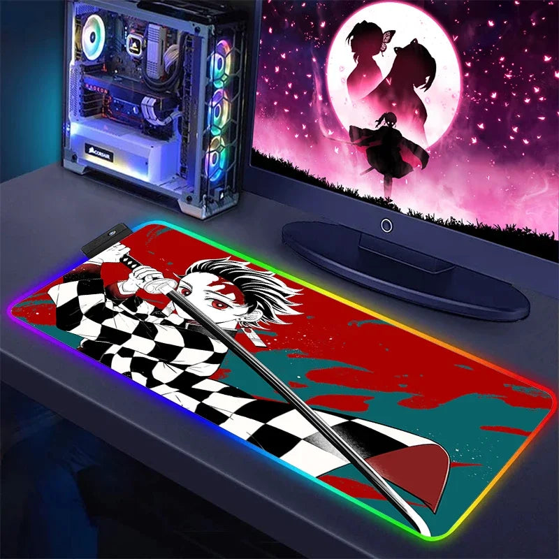 Demon Slayer RGB Keyboard Mat & Mouse Pad