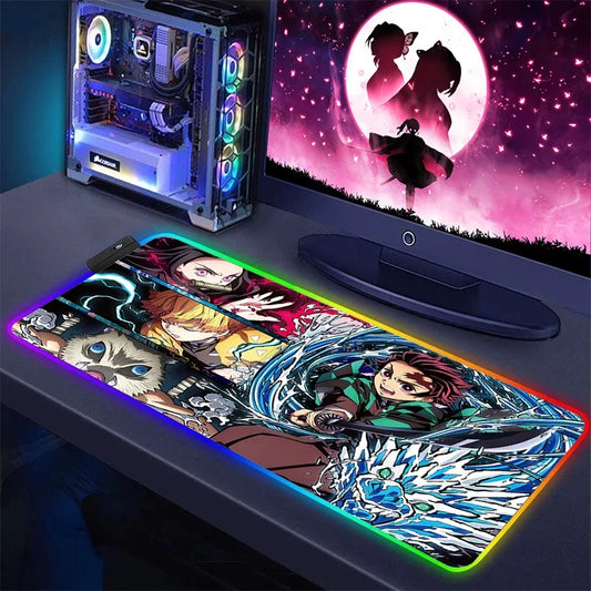 Demon Slayer RGB Keyboard Mat & Mouse Pad