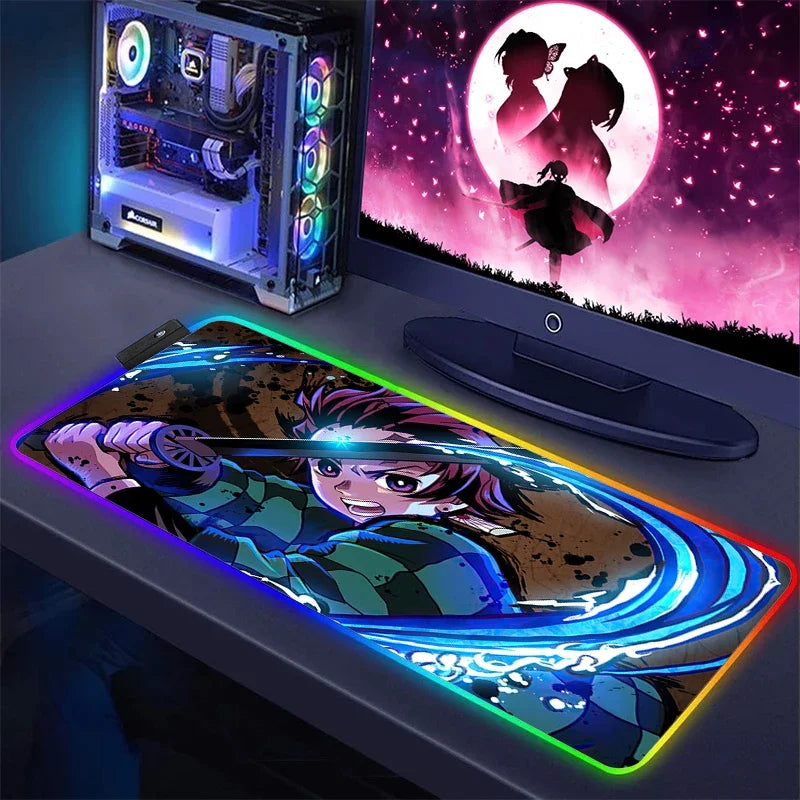 Demon Slayer RGB Keyboard Mat & Mouse Pad