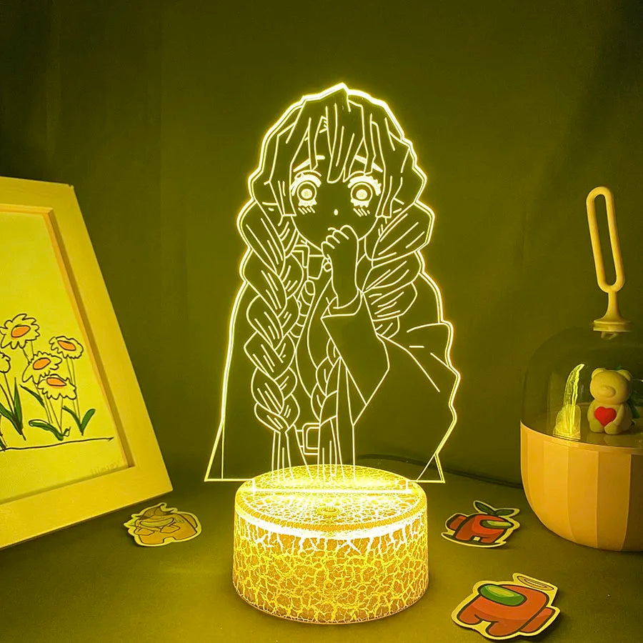 Demon Slayer Mitsuri 3D Night Light