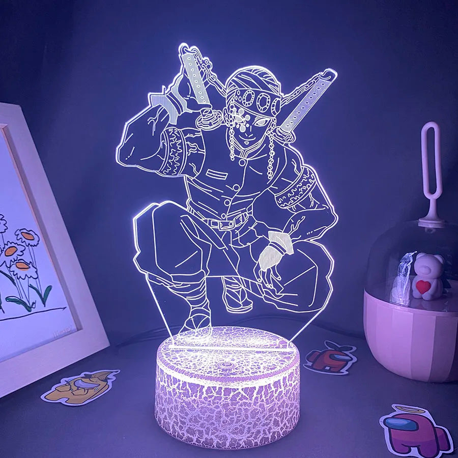 Demon Slayer Uzui Tengen 3D Night Light