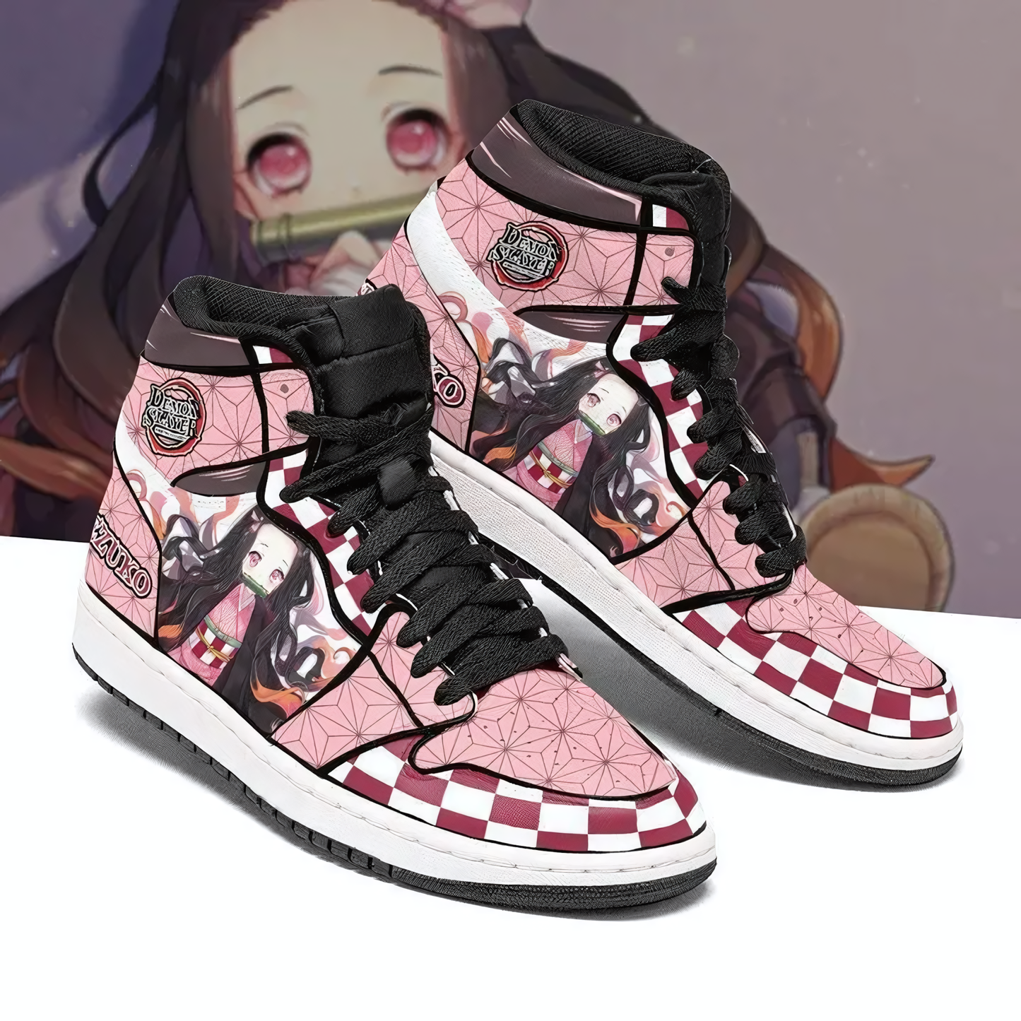 Demon Slayer Nezuko Air Jordan 1 High Sneakers