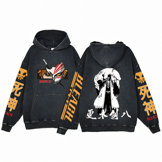 Bleach Zaraki Kenpachi Vinatge Hoodie