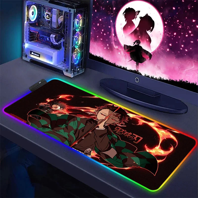 Demon Slayer RGB Keyboard Mat & Mouse Pad