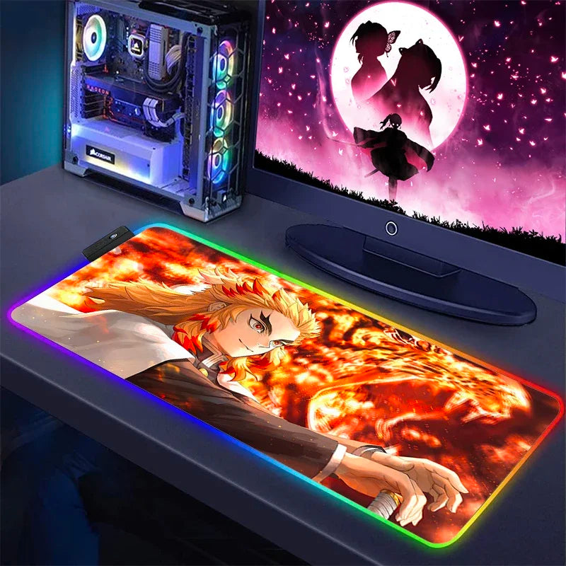 Demon Slayer RGB Keyboard Mat & Mouse Pad