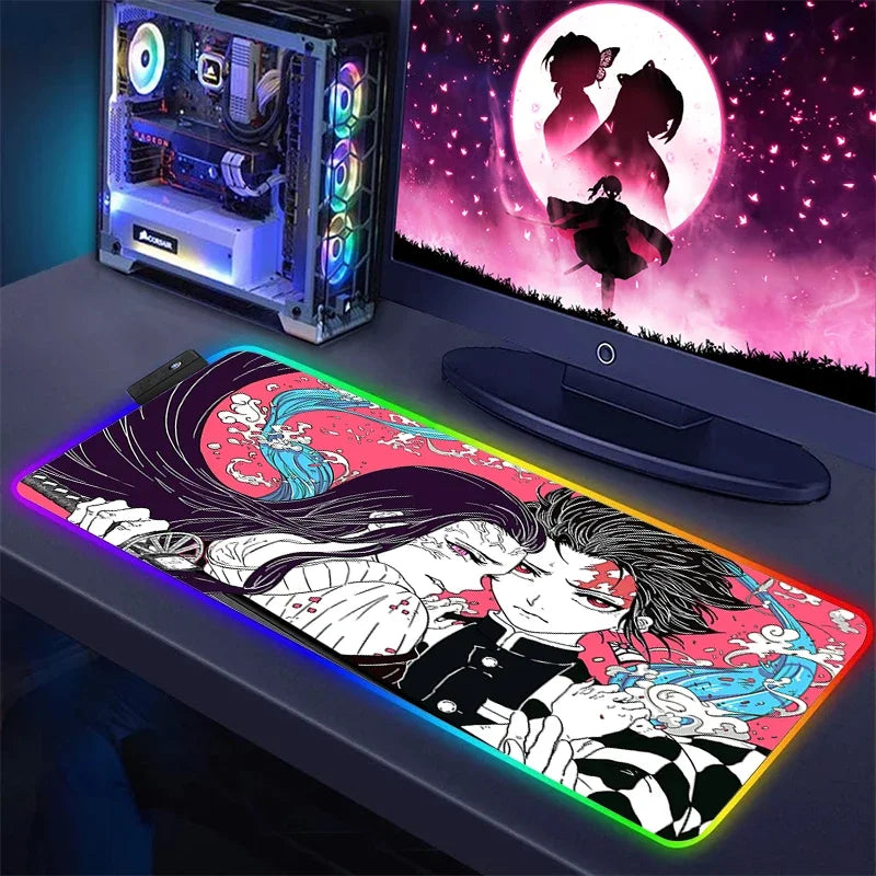 Demon Slayer RGB Keyboard Mat & Mouse Pad