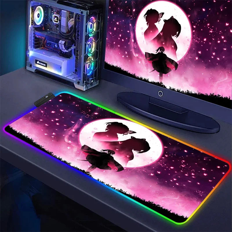 Demon Slayer RGB Keyboard Mat & Mouse Pad