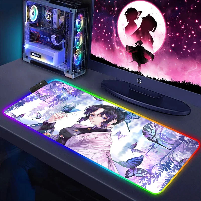 Demon Slayer RGB Keyboard Mat & Mouse Pad