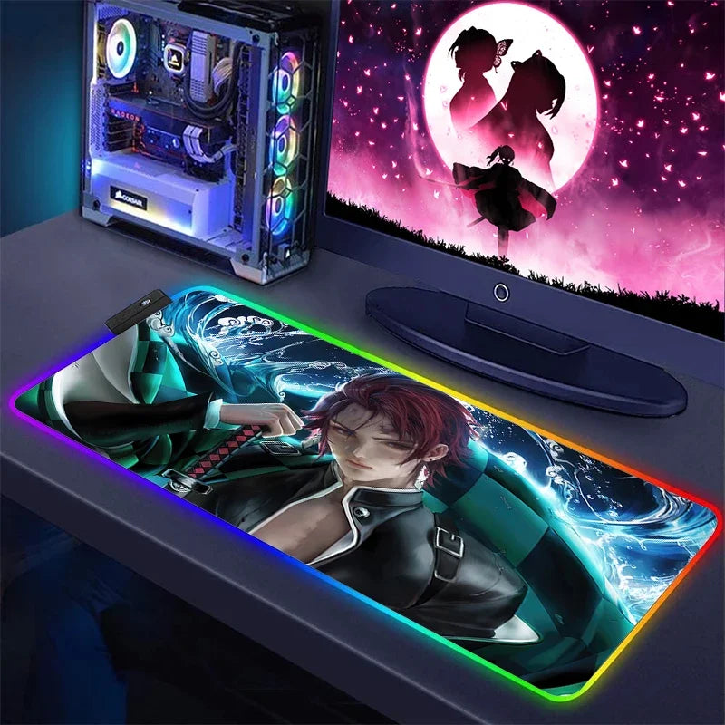 Demon Slayer RGB Keyboard Mat & Mouse Pad