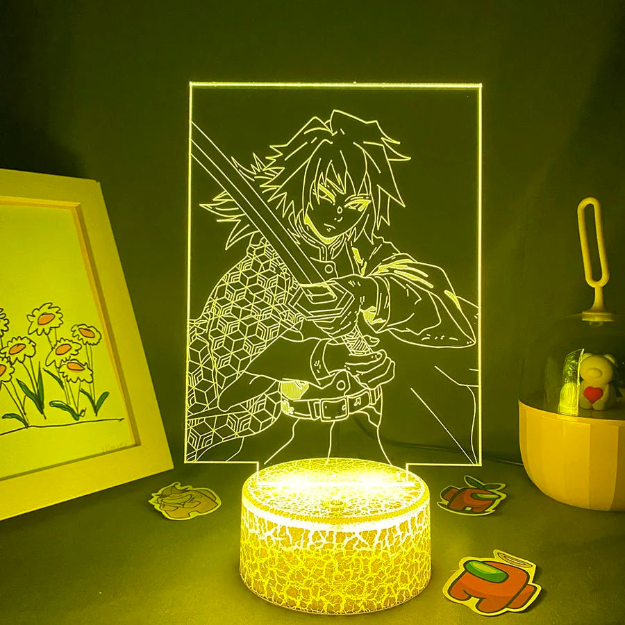 Demon Slayer Giyuu 3D Night Light