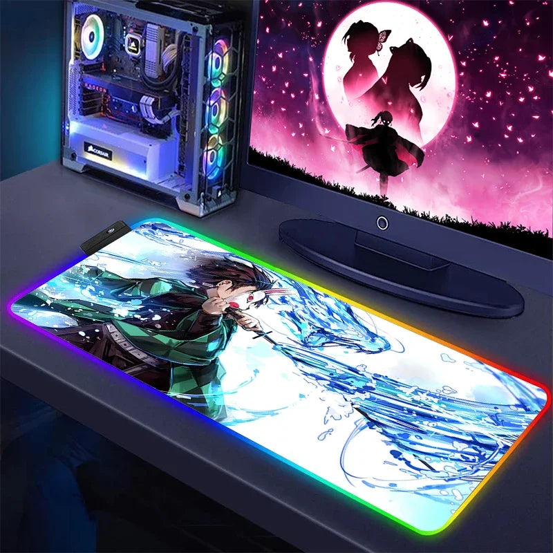 Demon Slayer RGB Keyboard Mat & Mouse Pad