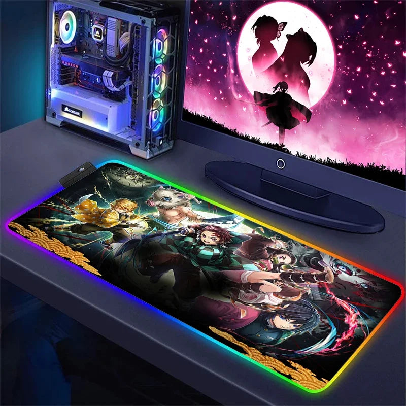 Demon Slayer RGB Keyboard Mat & Mouse Pad