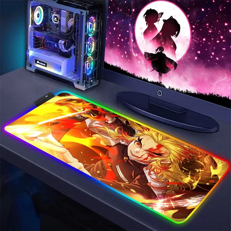 Demon Slayer RGB Keyboard Mat & Mouse Pad