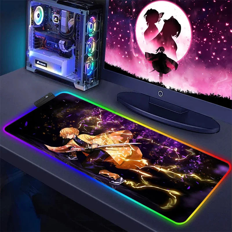 Demon Slayer RGB Keyboard Mat & Mouse Pad