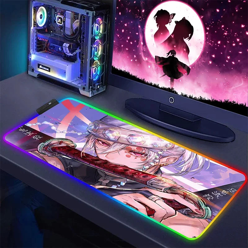 Demon Slayer RGB Keyboard Mat & Mouse Pad