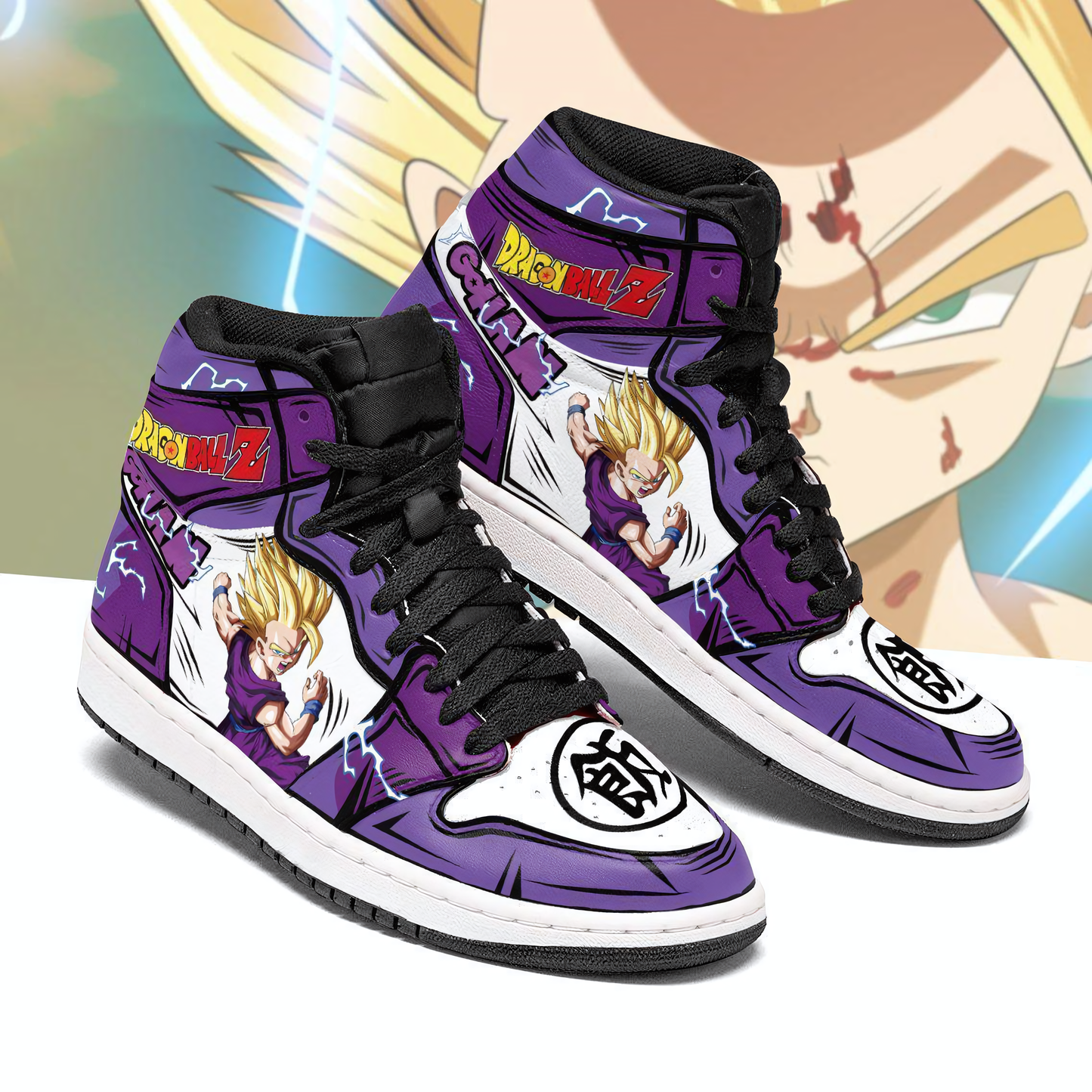 Dragon Ball Gohan SS2 Air Jordan 1 High Sneakers